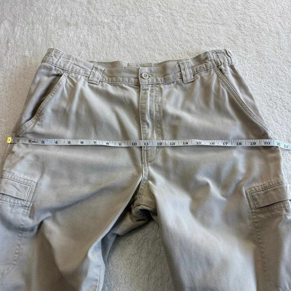 LL‎ Bean Comfort Waist Khaki Cargo Pants Mens 33x30 Gorpcore Dadcore Cotton